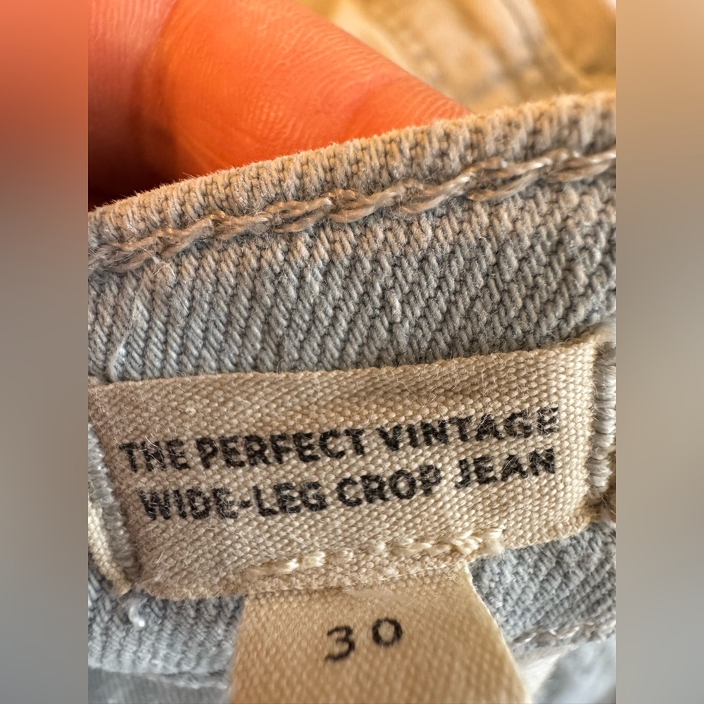 The Perfect Vintage Wide-Leg Crop Jean size 30 - Picture 7 of 8